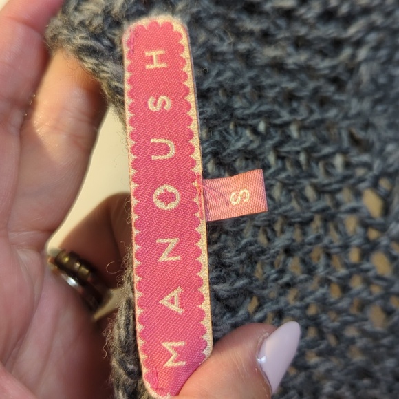 Anthropologie Manoush lambswool cardigan with large buttons - Picture 5 of 7